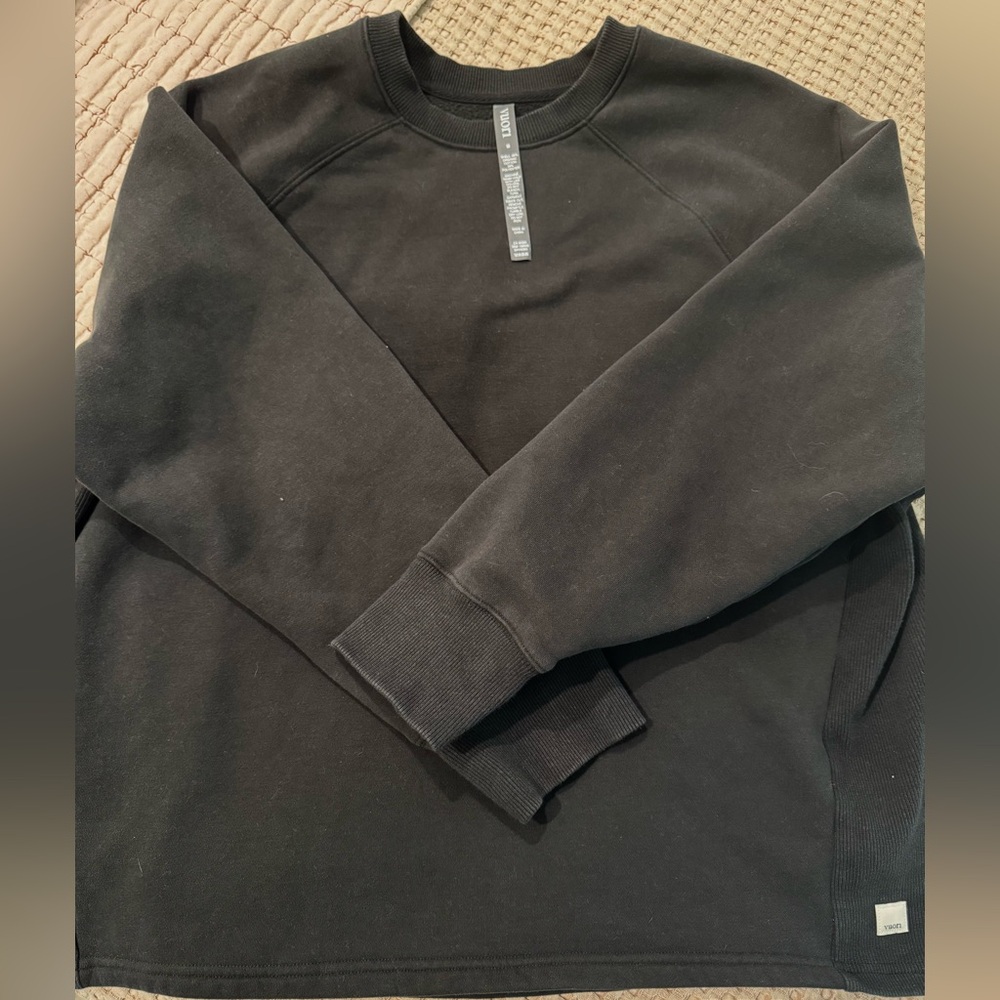 Vuori Oversized Restore Crewneck Washed Black Excellent condition